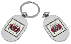 MG TC 1945-49 Square Spinner Keyring